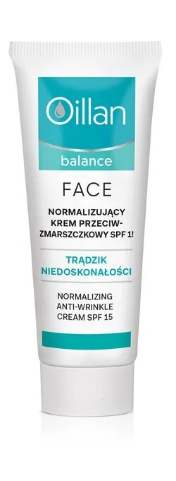 Нормализующий крем против морщин SPF 15 Oillan balance Нормализующий крем против морщин SPF 15 Oillan balance
