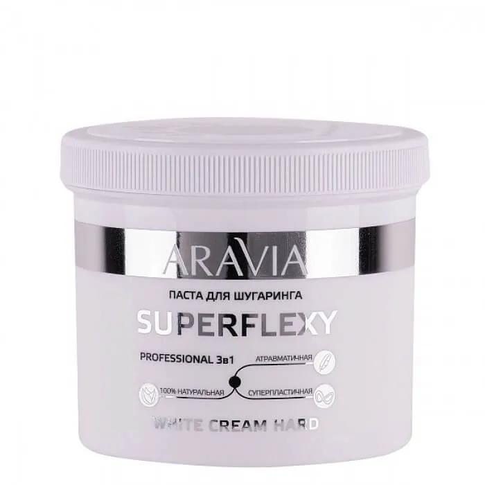 Паста для шугаринга Плотная Aravia Professional SUPERFLEXY WHITE CREAM Паста для шугаринга Плотная Aravia Professional SUPERFLEXY WHITE CREAM