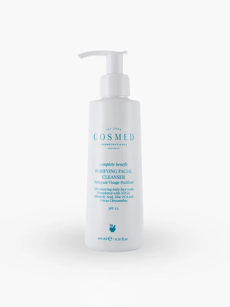 COSMED COMPLETE BENEFIT PURIFYING FACIAL CLEANSER Гель для умывания очищающий себорегулирующий для жирной с акне кожи PH 5,5