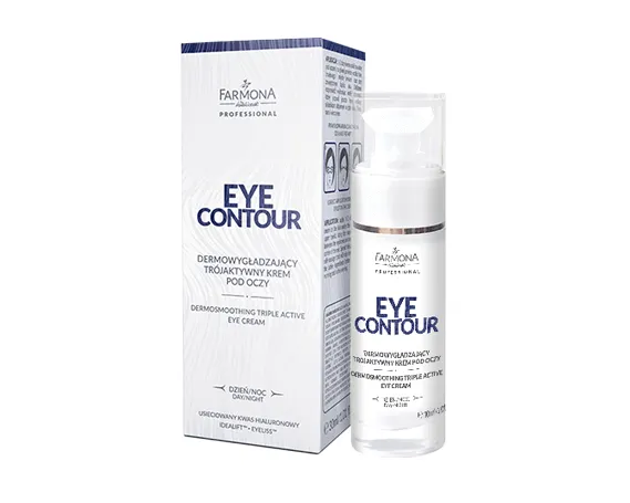 Крем под глаза Дермо - разглаживающий 3-активный Farmona Professional New Eye Contour Крем под глаза Дермо - разглаживающий 3-активный Farmona Professional New Eye Contour