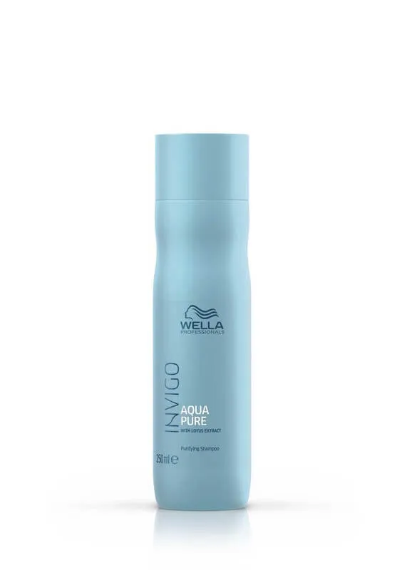 Очищающий шампунь с экстрактом лотоса AQUA PURE INVIGO Balance WELLA Очищающий шампунь с экстрактом лотоса AQUA PURE INVIGO Balance WELLA