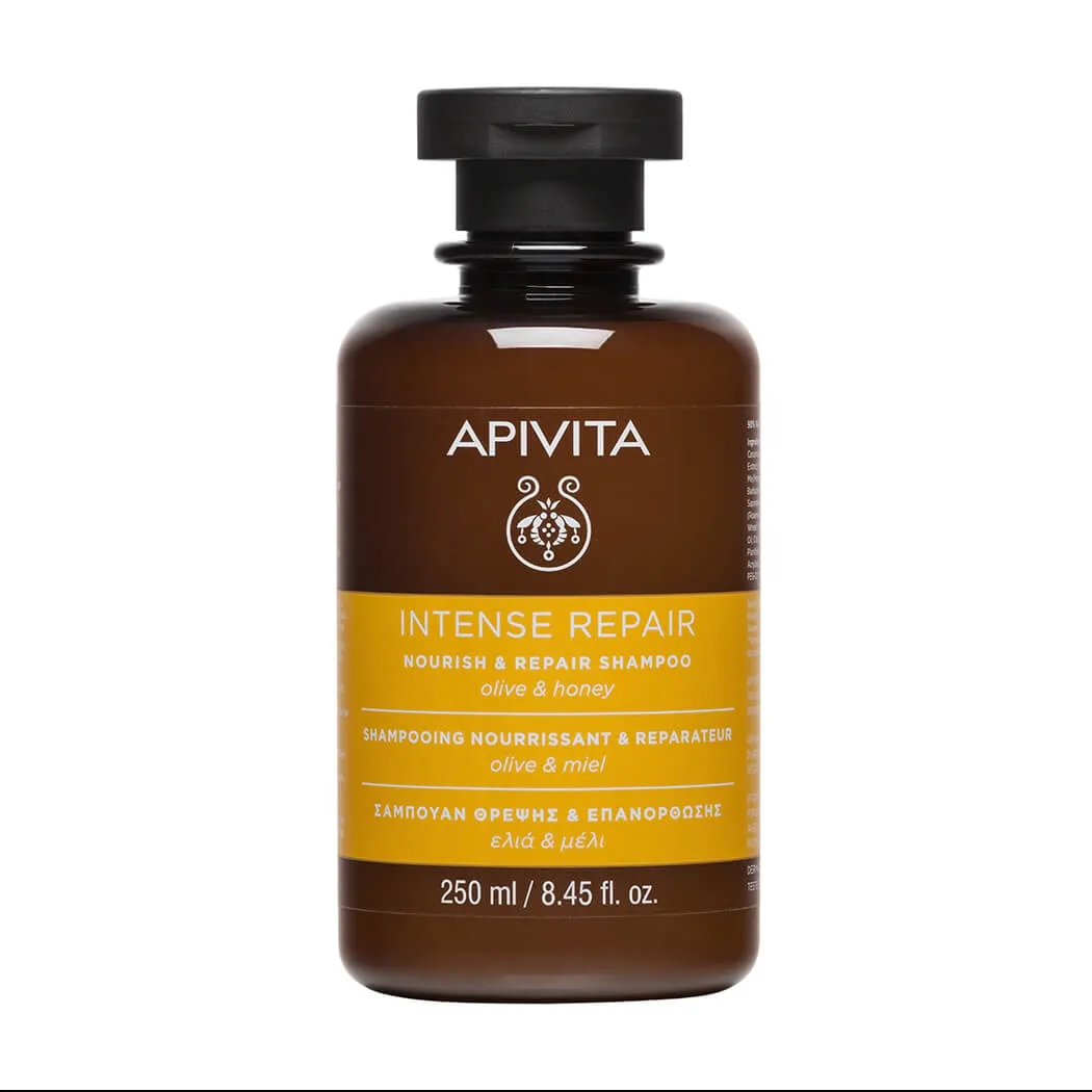 Шампунь питательный и восстанавливающий с оливой и медом APIVITA Nuorish and repair shampoo olive honey Шампунь питательный и восстанавливающий с оливой и медом APIVITA Nuorish and repair shampoo olive honey