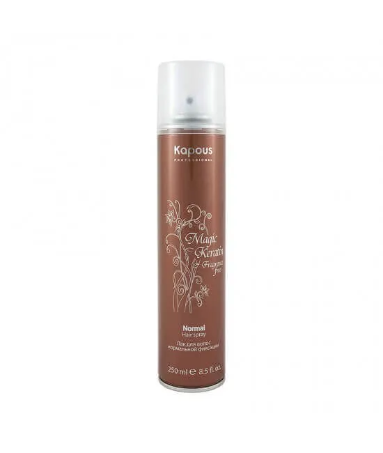 Капус Лак аэрозольный нормальной фиксации с кератином Magic Keratin Kapous Капус Лак аэрозольный нормальной фиксации с кератином Magic Keratin Kapous