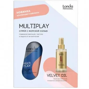 Подарочный Набор Londa Multiplay Текстурирующий спрей и Velvet Oil Аргановое масло Подарочный Набор Londa Multiplay Текстурирующий спрей и Velvet Oil Аргановое масло