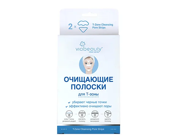 Очищающие полоски для Т-зоны VIA Beauty Очищающие полоски для Т-зоны VIA Beauty