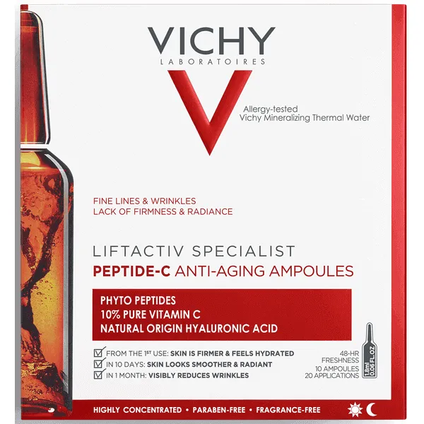 VICHY LIFTACTIV Specialist Peptide-C Антивозрастная концентрированная сыворотка для лица в ампулах VICHY LIFTACTIV Specialist Peptide-C Антивозрастная концентрированная сыворотка для лица в ампулах