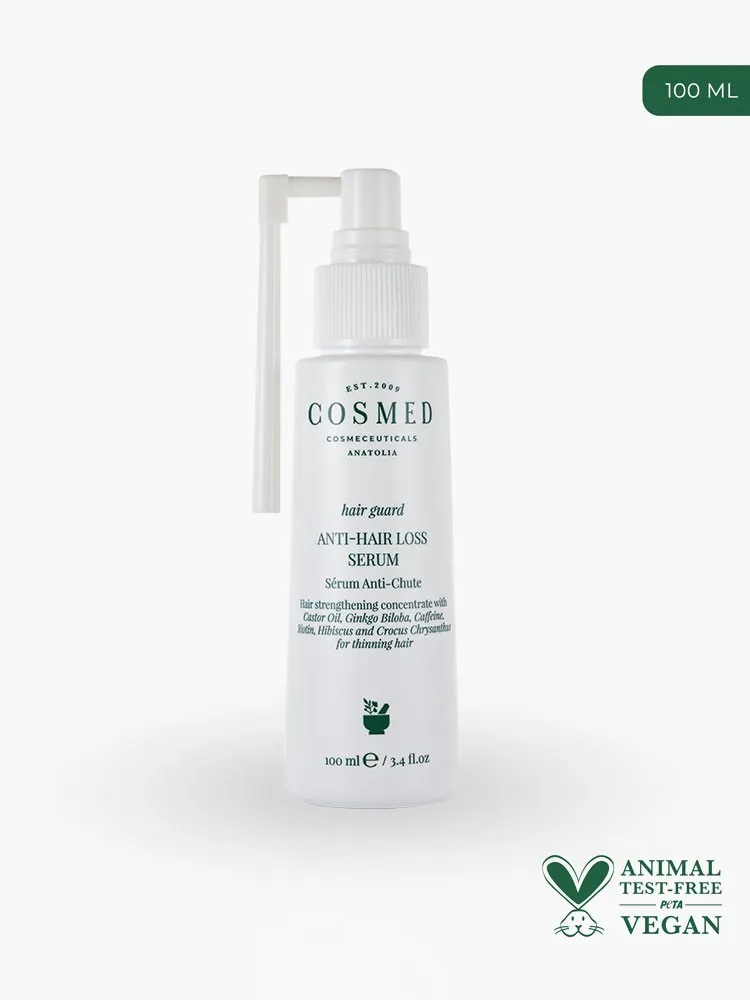 COSMED HAIR GUARD ANTI-HAIR LOSS SERUM Сыворотка от выпадения волос бессульфатная укрепляющая, защитная с кофеином и биотином