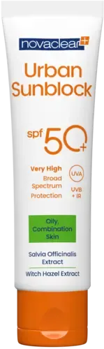 NovaClear Urban Sunblock Крем защитный матирующий для жирной и комбинированной кожи SPF50