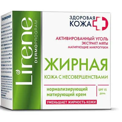 Товар Lirene Крем матирующий для жирной кожи с несовершенствами Здоровая кожа + Кремы Товар Lirene Крем матирующий для жирной кожи с несовершенствами Здоровая кожа + Кремы