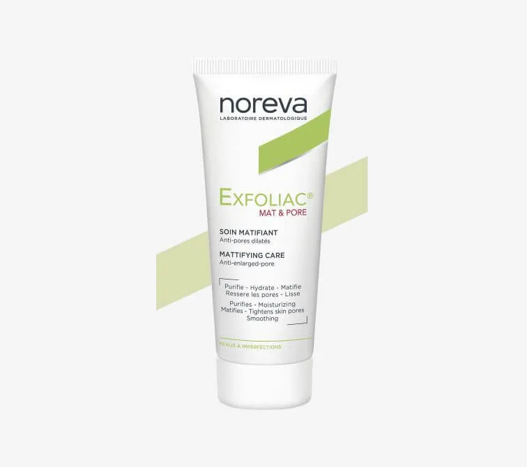 Noreva Exfoliac Mat Pore Матирующий и поросуживающий крем для жирной кожи с расширенными порами Noreva Exfoliac Mat Pore Матирующий и поросуживающий крем для жирной кожи с расширенными порами