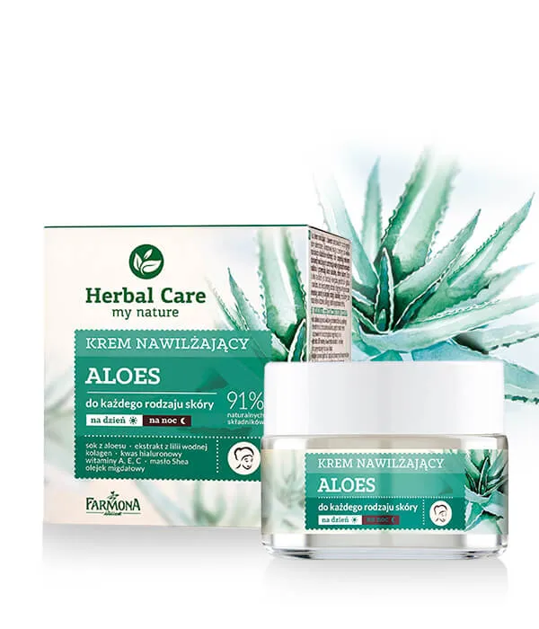 Увлажняющий крем для лица Алоэ с инулином Дневной Ночной Farmona Herbal Care Moisturizing Cream Увлажняющий крем для лица Алоэ с инулином Дневной Ночной Farmona Herbal Care Moisturizing Cream