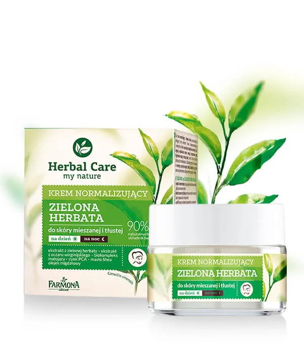 Крем Зеленый чай Нормализующий Дневной Ночной Farmona Herbal Care Normalising Cream Крем Зеленый чай Нормализующий Дневной Ночной Farmona Herbal Care Normalising Cream