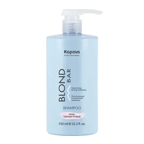 Kapous Professional Blond Bar Оттеночный шампунь для блонда волос, 750мл Kapous Professional Blond Bar Оттеночный шампунь для блонда волос, 750мл
