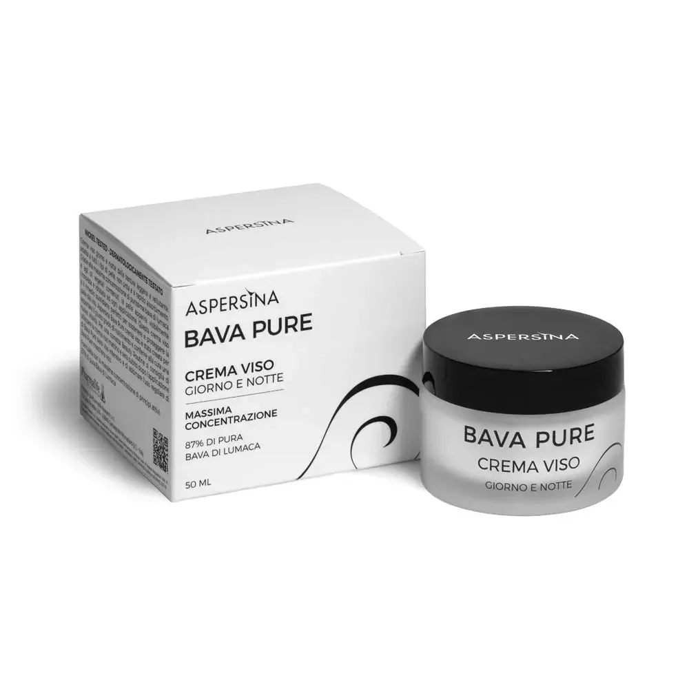 ASPERSINA BAVA PURE CREMA VISO Крем питательный с муцином улитки 87 % день ночь