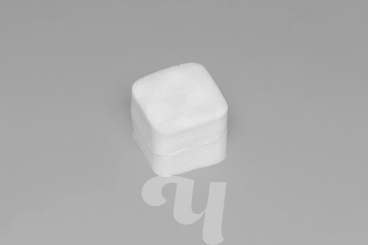 Салфетки из спанлейса, 5х5 см, 40 г/м2, белый, 100 шт/упк, Чистовье