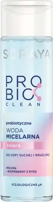 Товар SORAYA PROBIO CLEAN Пробиотическая успокаивающая мицеллярная вода для сухой и чувствительной кожи Для умывания и снятия макияжа Товар SORAYA PROBIO CLEAN Пробиотическая успокаивающая мицеллярная вода для сухой и чувствительной кожи Для умывания и снятия макияжа