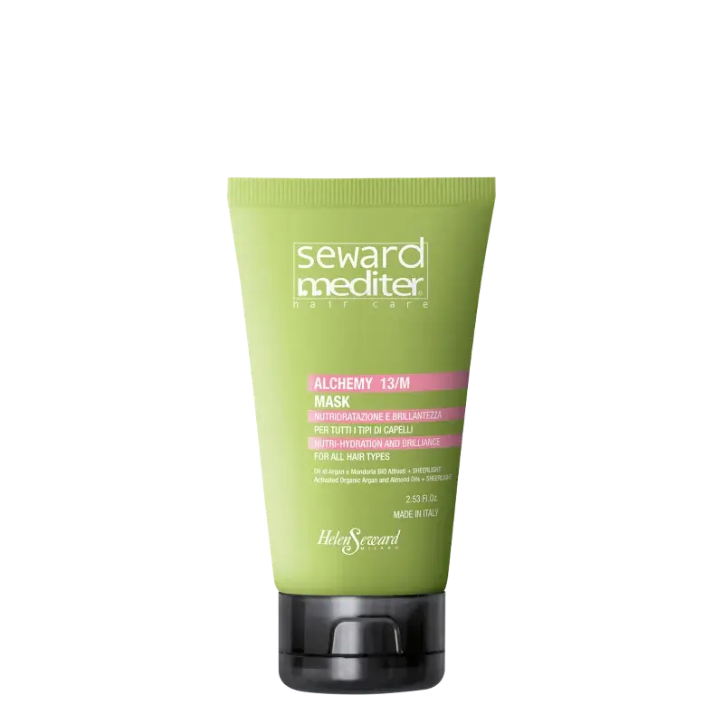 ALCHEMY MASK Маска питательная увлажняющая для блеска волос с маслами арганы и миндаля Helen Seward