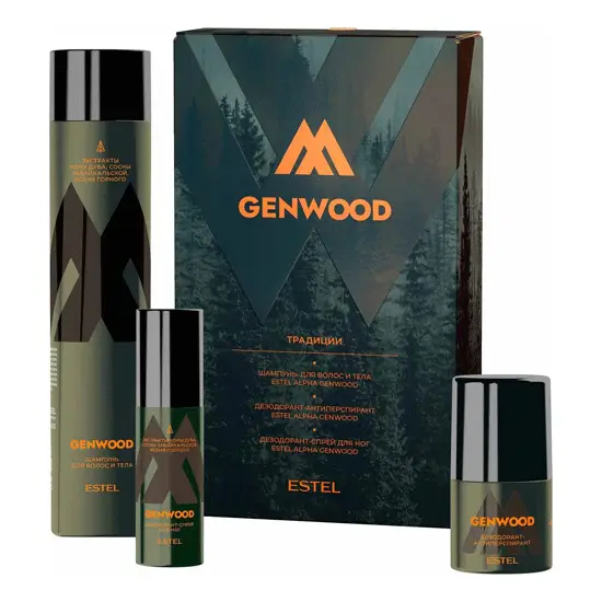 Набор мужской косметики. Традиции. Estel Alpha Genwood 