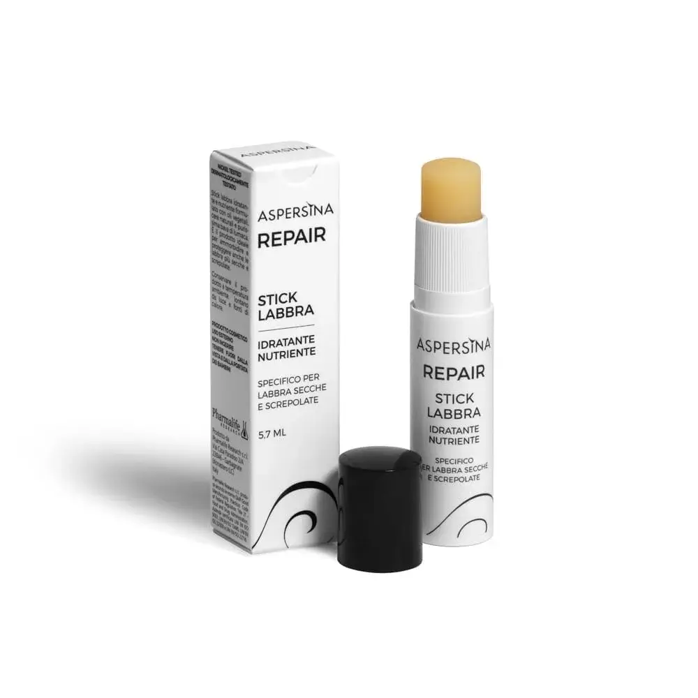 ASPERSINA REPAIR STICK LABBRA Бальзам - стик для сухих, потрескавшихся губ восстанавливающий, питательный с муцином улитки, маслом ши и жожоба