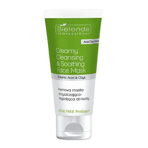 Bielenda Professional Acne Free ProExpert Очищающая успокаивающая кремовая маска для жирной и комбинированной кожи лица, (Белинда) Bielenda Professional Acne Free ProExpert Очищающая успокаивающая кремовая маска для жирной и комбинированной кожи лица, (Белинда)