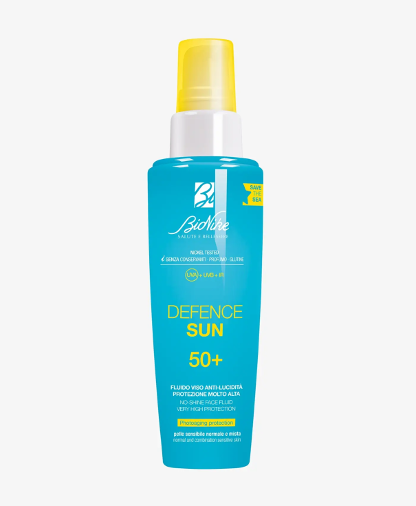 BioNike Флюид водостойкий солнцезащитный SPF 50 для нормальной и комбинированной чувствительной кожи DEFENCE SUN NO-SHINE FACE FLUID 