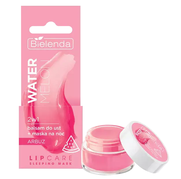LIP CARE Бальзам для губ ночная маска 2в1 АРБУЗ Bielenda