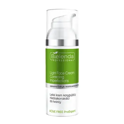 Легкий матирующий крем, с салициловой и лактобионовой кислотами и ниацинамидом, от несовершенств для проблемной кожи, Bielenda Professional Acne Free ProExpert