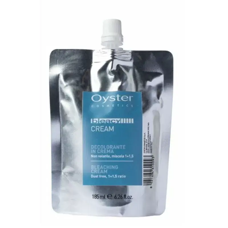 Обесцвечивающий, осветляющий крем для волос до 6 тонов Bleacy Cream Oyster Professional