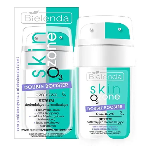 Кислородная двойная нормализующая сыворотка для проблемной кожи с несовершенствами. Bielenda Skin O3 Zone Double Booster