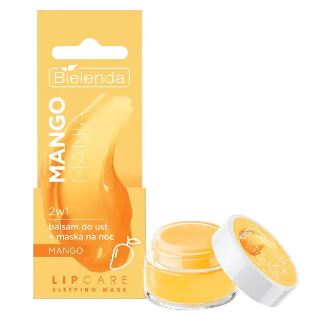LIP CARE Бальзам для губ и ночная маска 2 в 1 Манго и масло Ши Bielenda