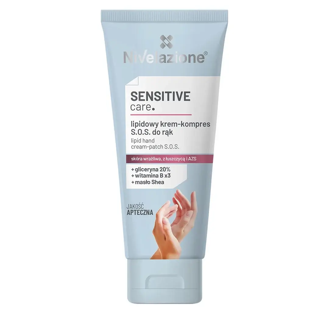 NIVELAZIONE Липидный питательный крем для рук и ногтей SOS с компрессом Sensitive Care Farmona