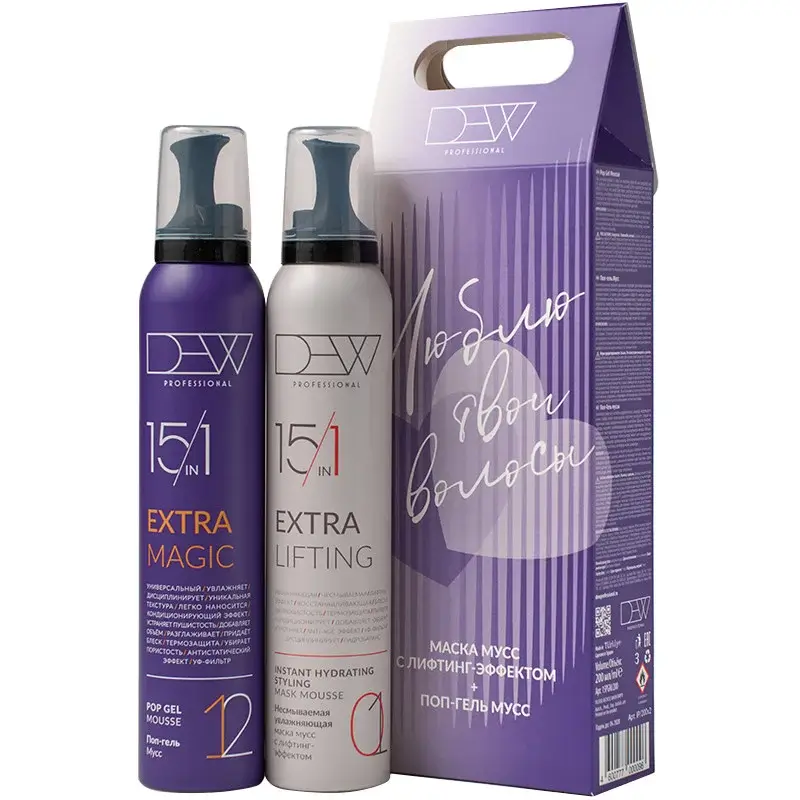 Набор подарочный Dew Professional маска-мусс лифтинг и Гель мусс