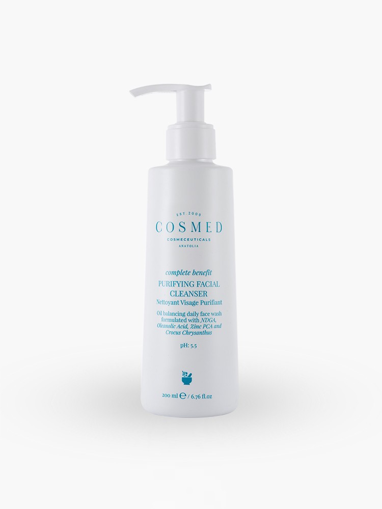 COSMED COMPLETE BENEFIT PURIFYING FACIAL CLEANSER Гель для умывания очищающий себорегулирующий для жирной с акне кожи PH 5,5