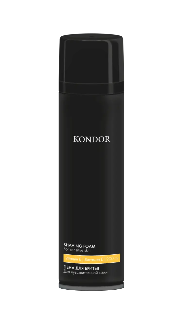 BEARD SHAVING KONDOR Успокаивающая пена для бритья для чувствительной кожи лица