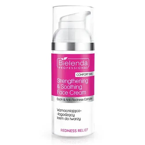 Белинда Успокаивающий укрепляющий крем от покраснений для лица для чувствительной кожи с розацеа Bielenda Professional Redness Relief 