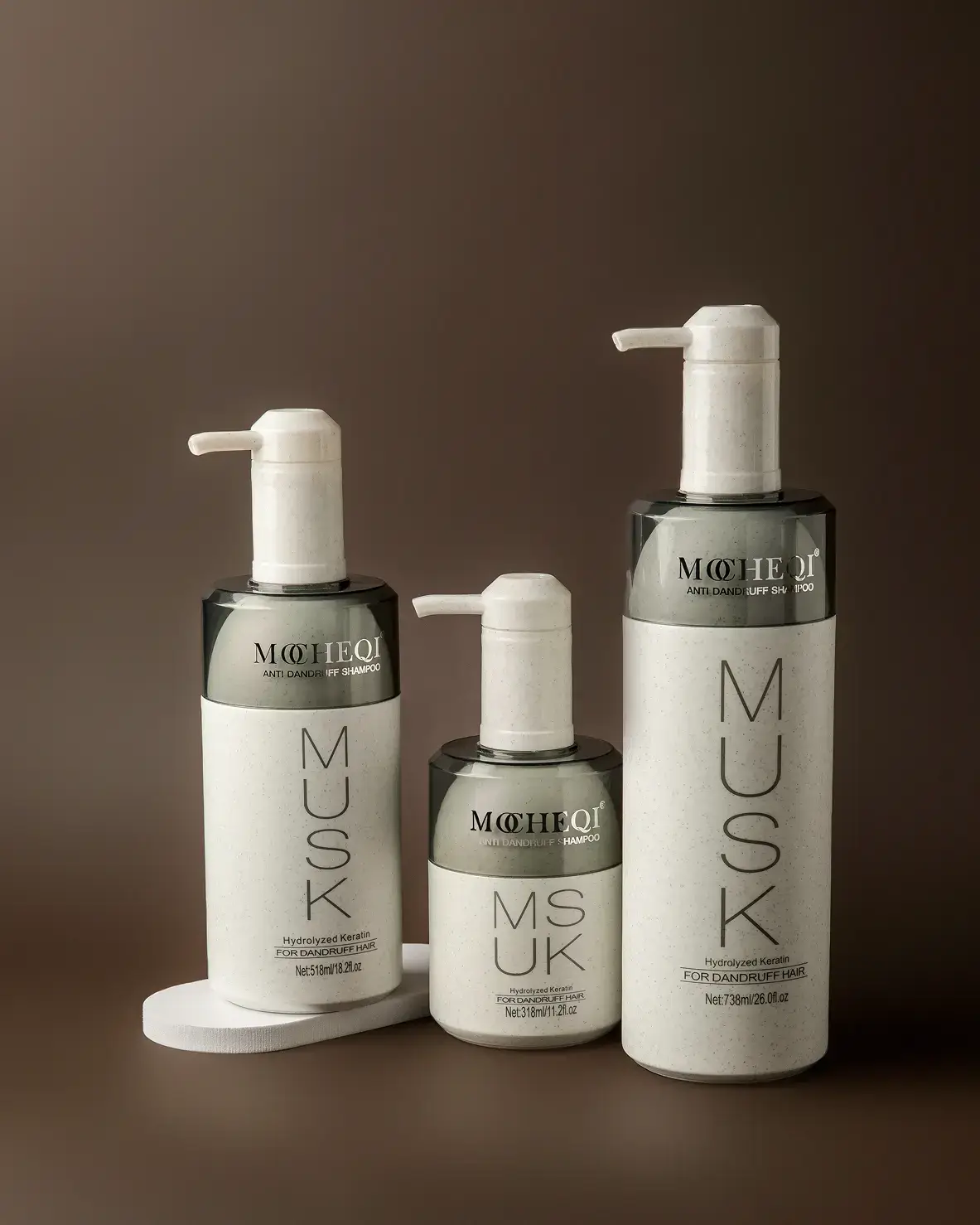 Мочеки Шампунь от перхоти с гидролизованным кератином и маслом жожоба для чувствительной кожи головы MOCHEQI MUSK ANTI-DANDRUFF