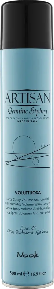 Лак для волос сильной фиксации защита от влаги, NOOK ARTISAN VOLUTTUOSA Anti-Humidity Volume Spray Lacquer