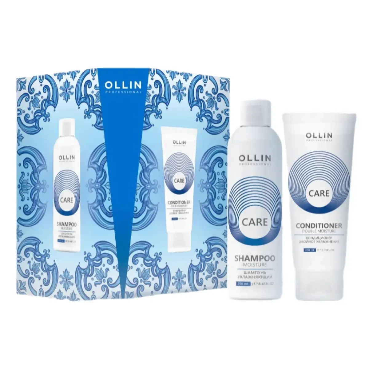 OLLIN Professional Набор Двойное увлажнение волос Care Double Moisture (шампунь и кондиционер)