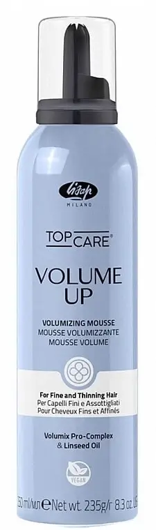 Мусс для объема тонких и ослабленных волос Lisap Top Care Volume Up Volumizing Mousse