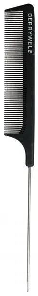 Расческа с металлическим хвостиком Carbon Tail Comb Berrywell