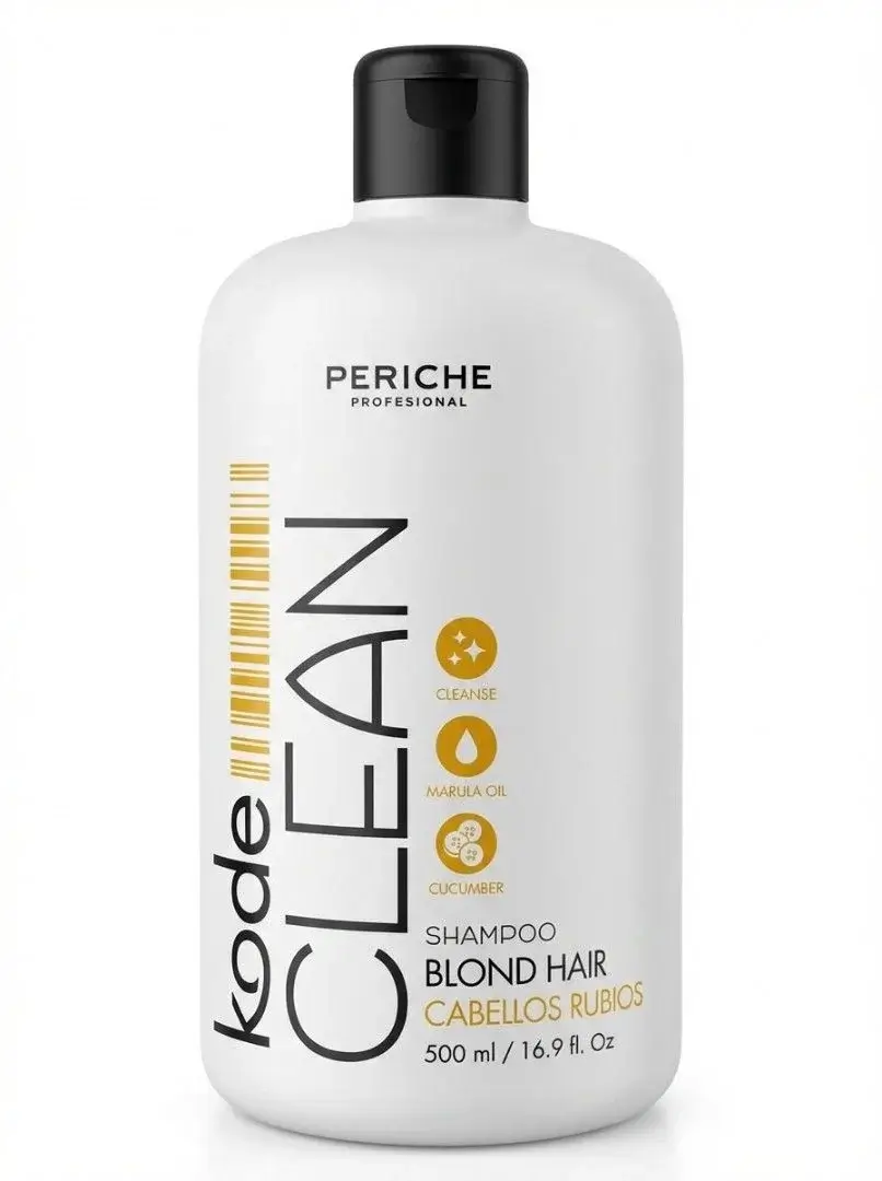 Periche Kode CLEAN Шампунь фиолетовый для нейтрализации желтизны блонд волос ANTI-YELLOW Shampoo BLOND HAIR Periche Kode CLEAN Шампунь фиолетовый для нейтрализации желтизны блонд волос ANTI-YELLOW Shampoo BLOND HAIR