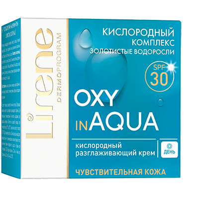 Лирен Крем кислородный для лица Разглаживающий SPF 30 Lirene Oxy in Aqua