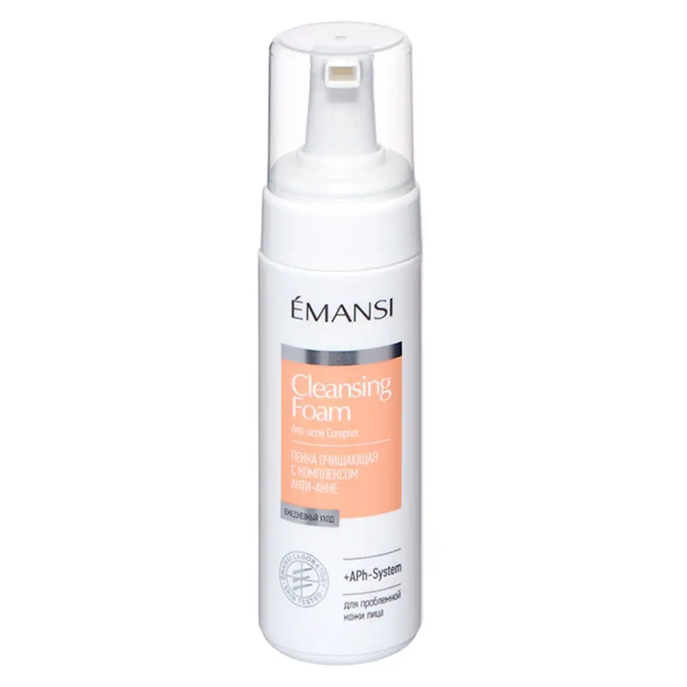 Пенка очищающая Анти-акне для сужения пор для проблемной кожи лица Emansi