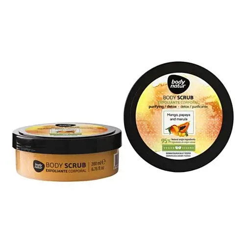 Body Natur Скраб для тела детокс Манго, Папайя и Марула BODY SCRUB Mango, papaya and marula