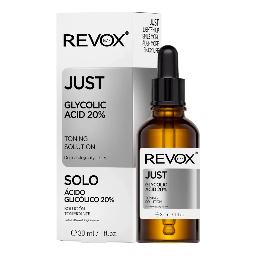 GLYCOLIC ACID, Кислотный пилинг c гликолевой кислотой 20 %, REVOX B77 JUST 
