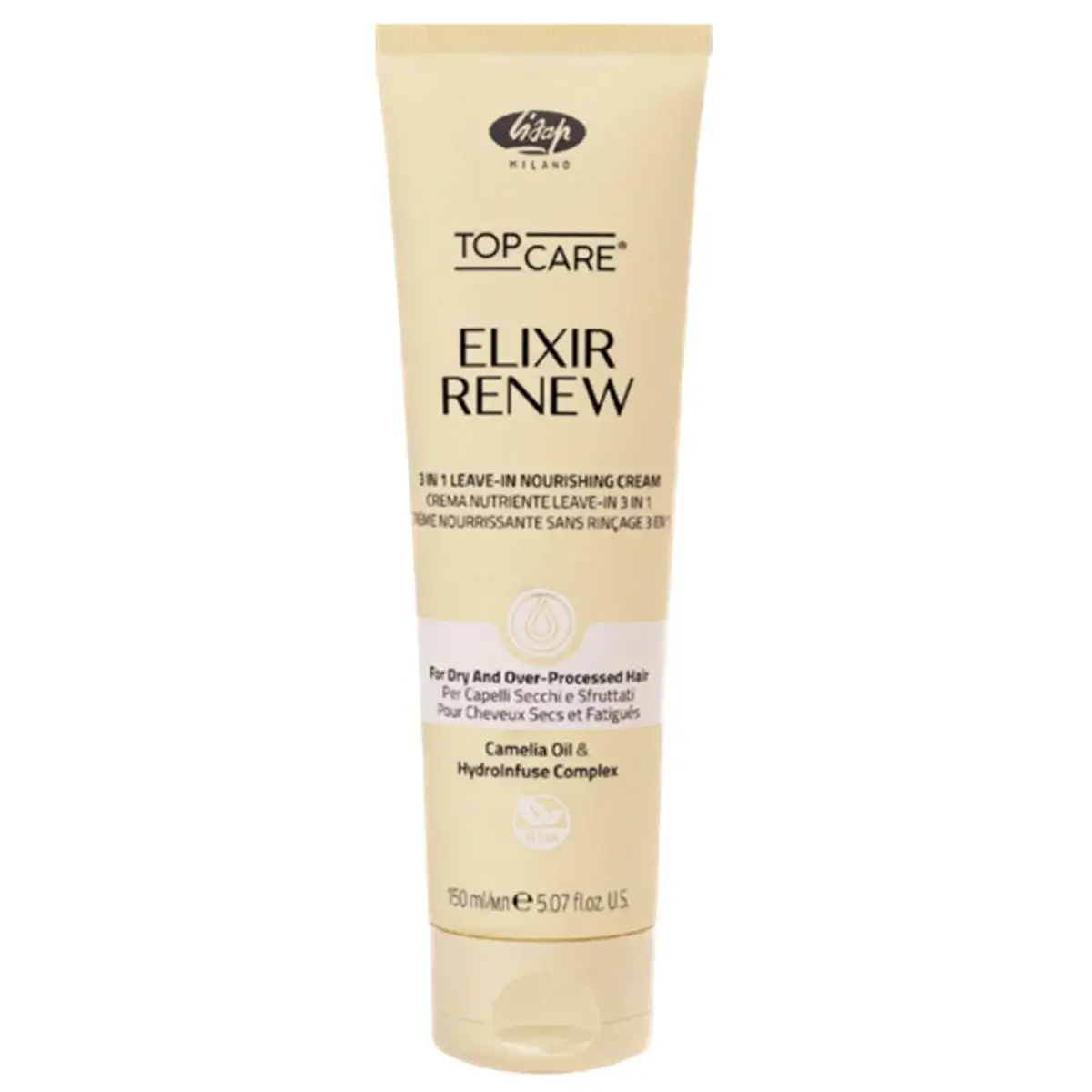 Top Care ELIXIR RENEW NOURISHING Lisap Питательный крем 3 в 1 для сухих и поврежденных волос. Несмываемый увлажняющий и восстанавливающий