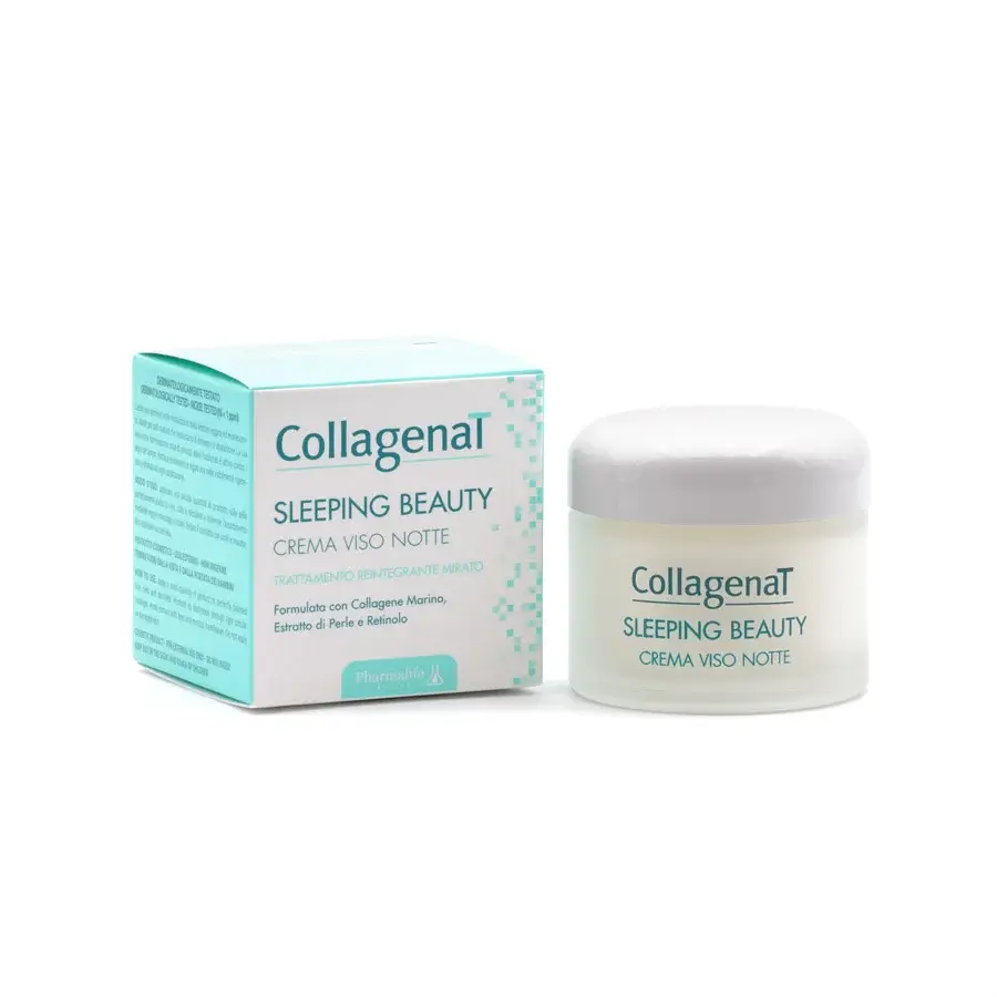 CollagenaT Sleeping beauty Crema Viso Night Face Cream Крем ночной питательный, восстанавливающий с морским коллагеном и ретинолом