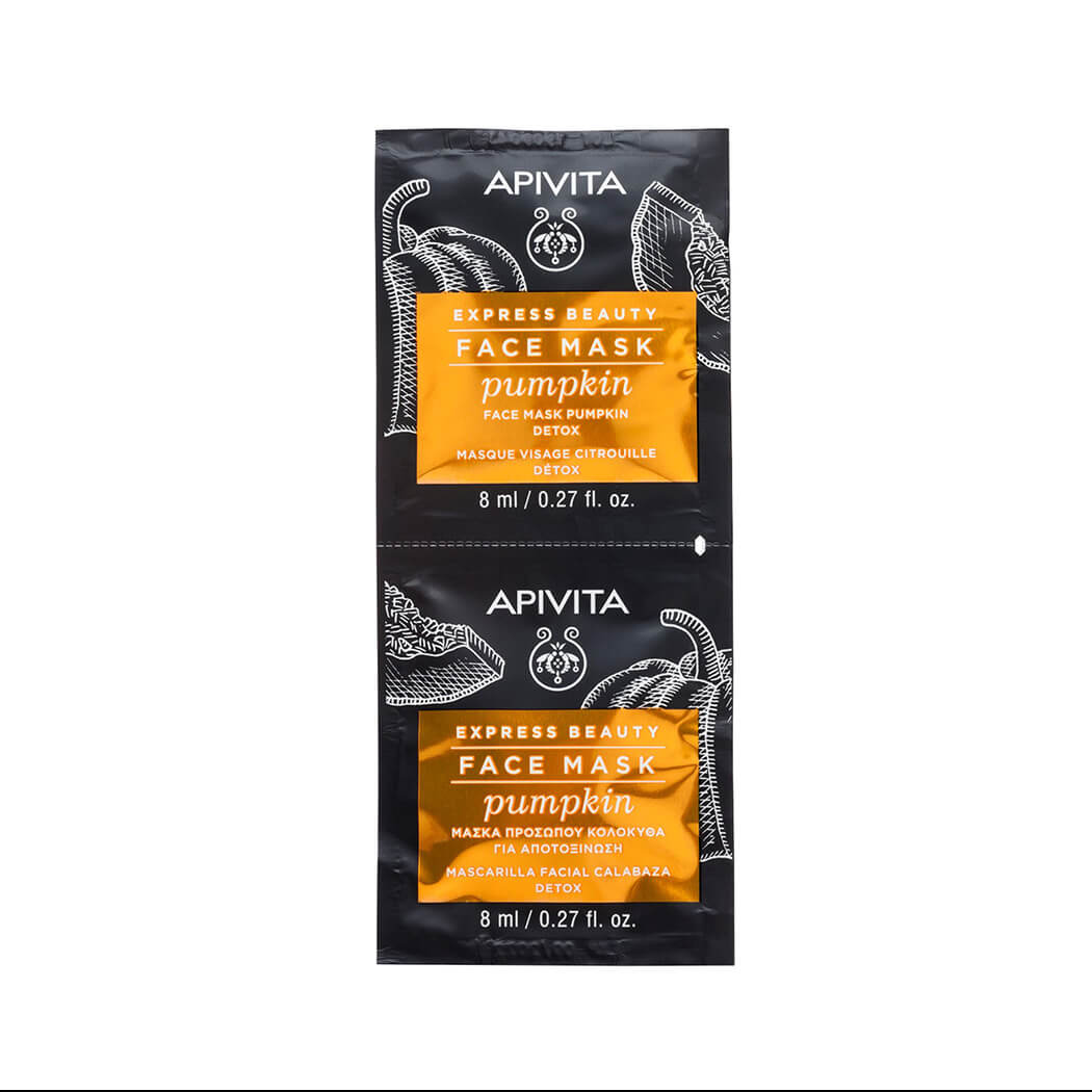 Экспресс Маска детокс для лица очищающая с экстрактом тыквы APIVITA Express mask pumpkin detox Экспресс Маска детокс для лица очищающая с экстрактом тыквы APIVITA Express mask pumpkin detox