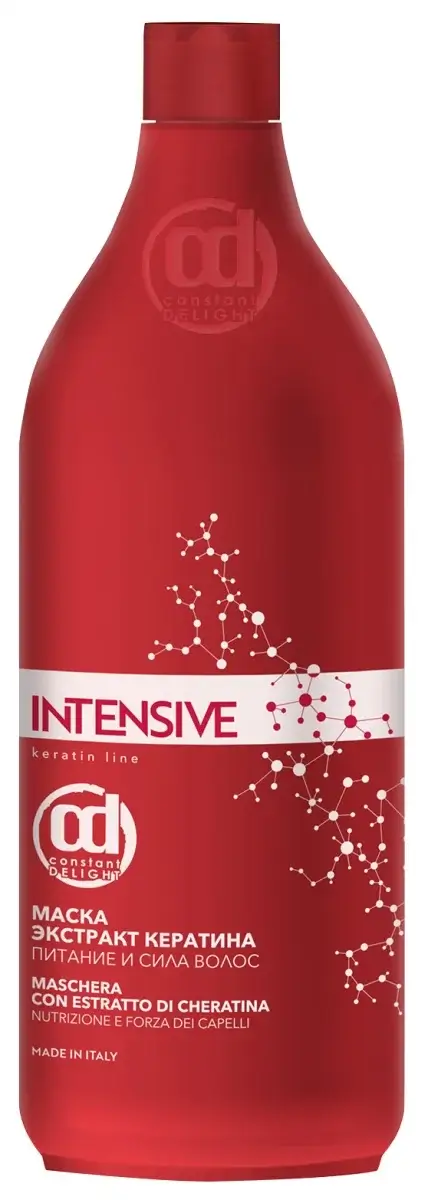 Восстанавливающая маска кератин питание и сила для тонких, ослабленных волос. Constant Delight INTENSIVE Maschera Con Estratto Di Cheratina