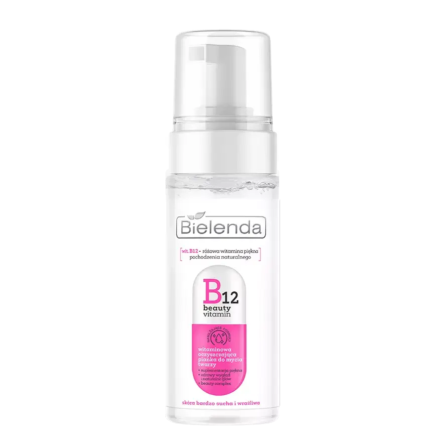 Bielenda B12 BEAUTY VITAMIN Витаминная очищающая пенка для для сухой и чувствительной кожи лица